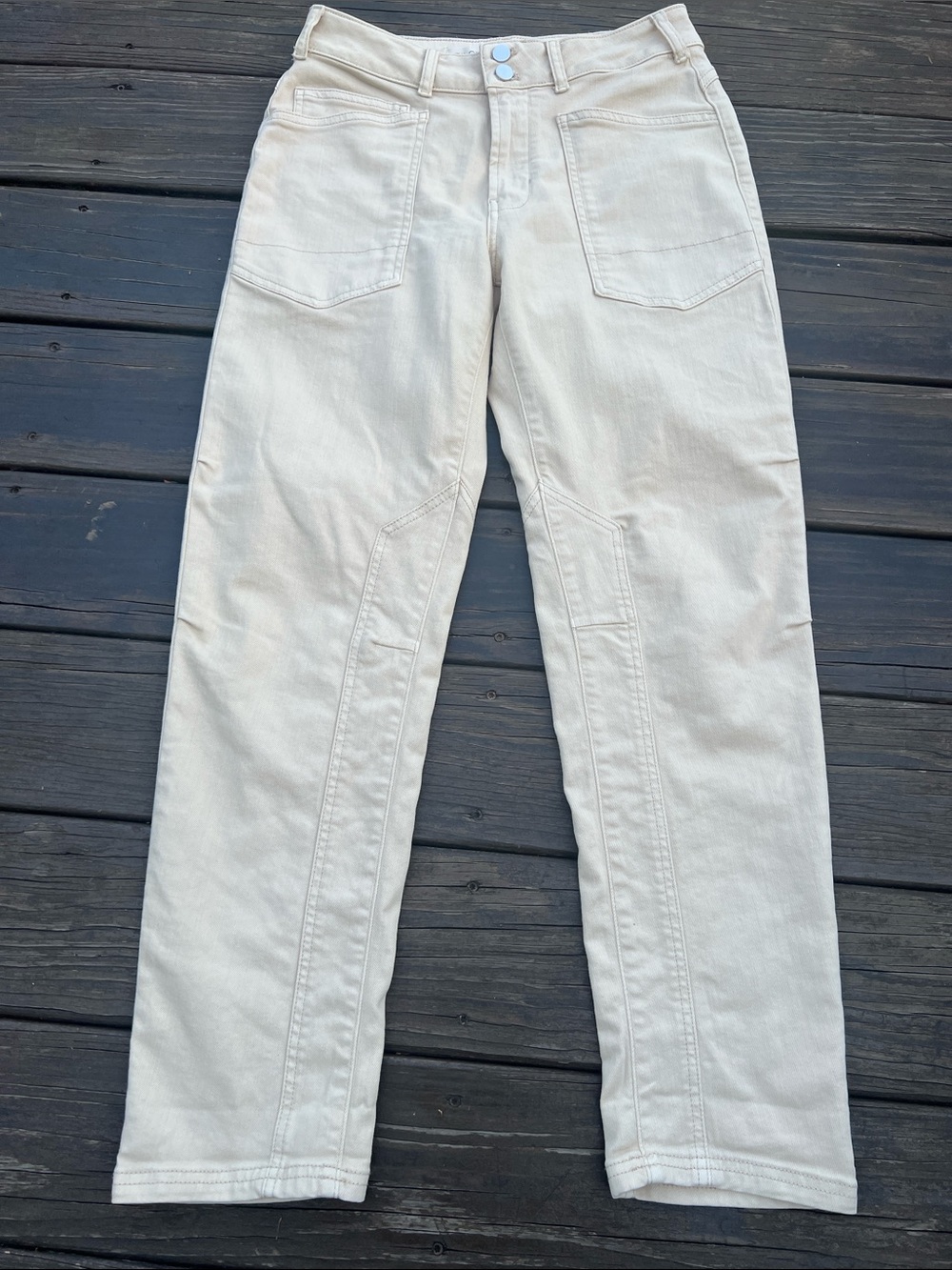 Pilcro Anthropologie Cream Colored Denim 
Designed in Phila.
The Wanderer